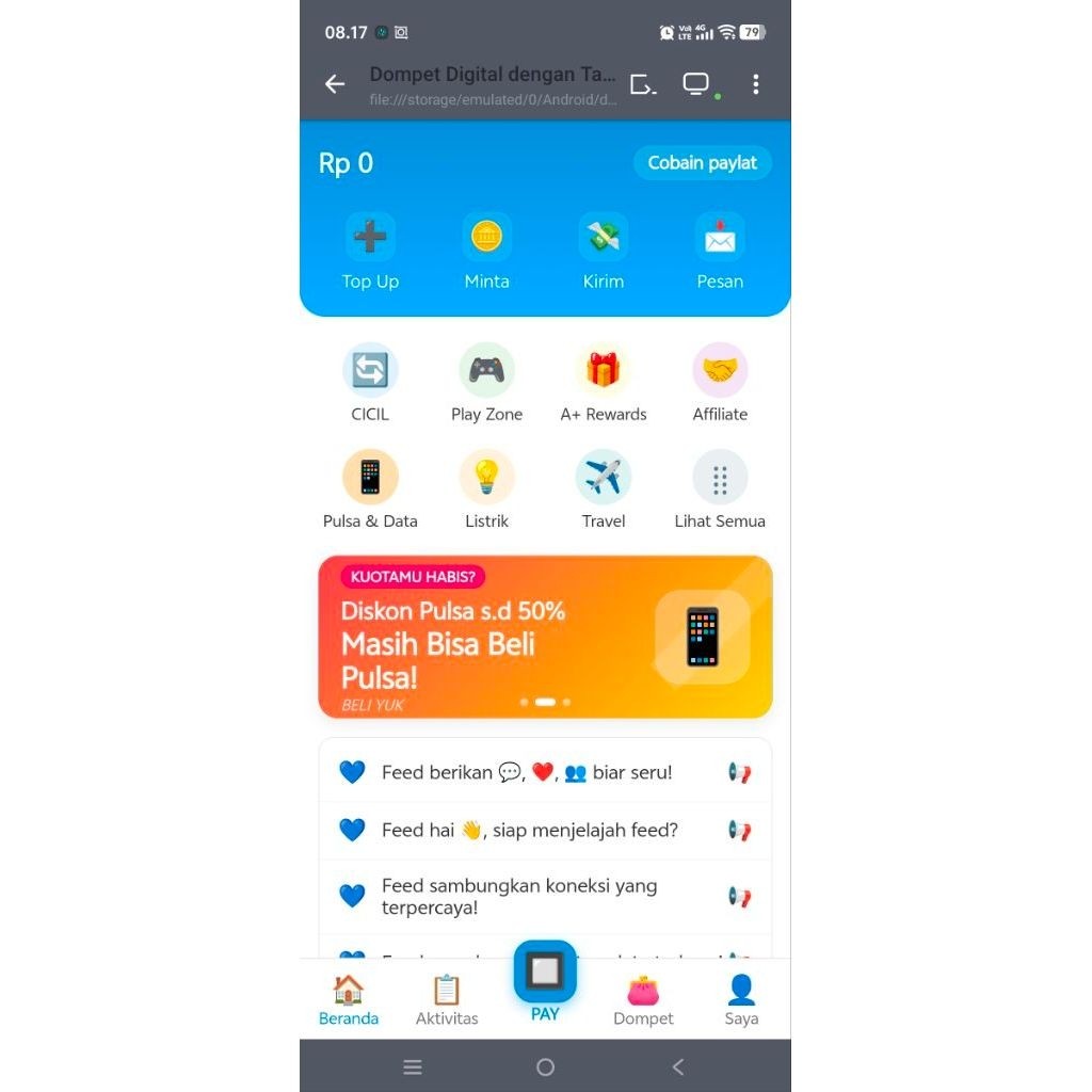 Script html bukaolshop home kalem