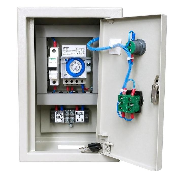 Timer Lampu Manual Dan Automatis/Panel Timer Lampu/Box Timer Lampu