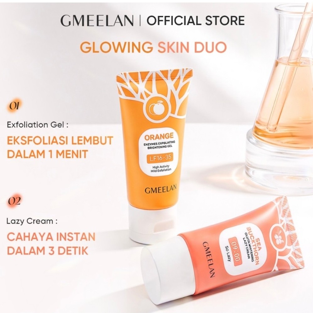Gmeelan orange exfoliating whitening gel/Gmeelan Lazy cream
