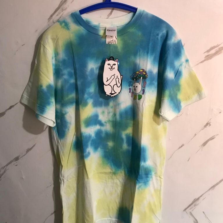 SALE Rip N Dip Boomer Gang Tee Yellow Blue Tie Dye Original Asli Authentic Murah