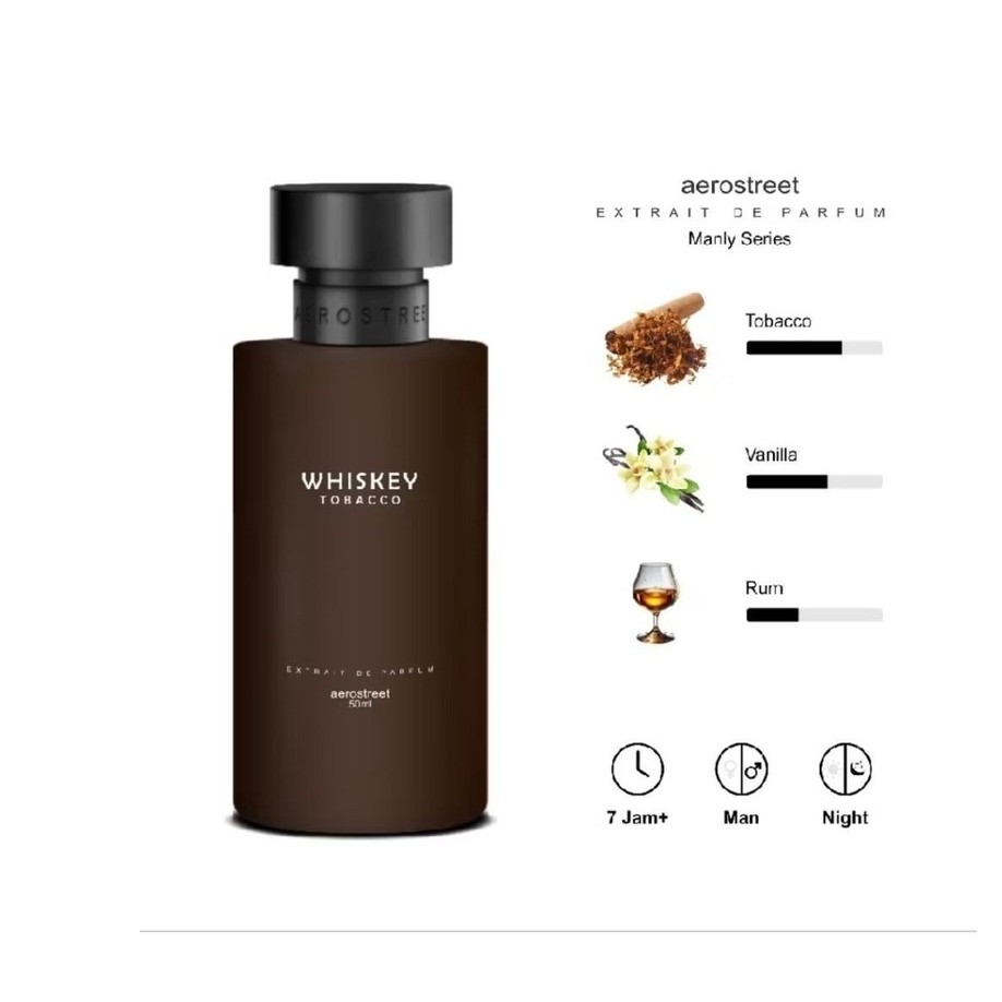 Aerostreet Parfum Manly Whiskey Aroma Vanilla Rum - Extrait De Parfum