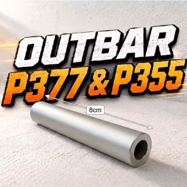 Sparepart Outbar P377 & P355 Berbahan Alumunium dengan panjang 8cm