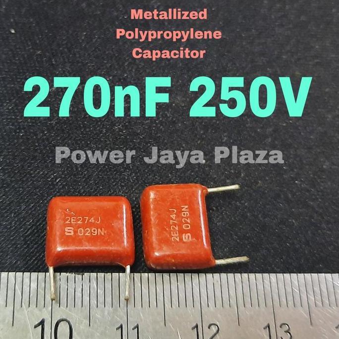 METALLIZED POLYPROPYLENE F CAPACITOR MILAR 274 270NF 250V 0.027UF PJP79