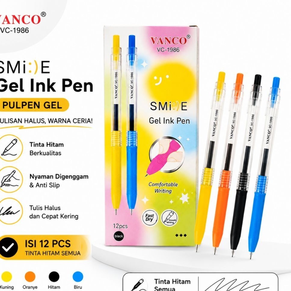 Bolpoin Vanco VC-1986 Smile Gel ink Pen