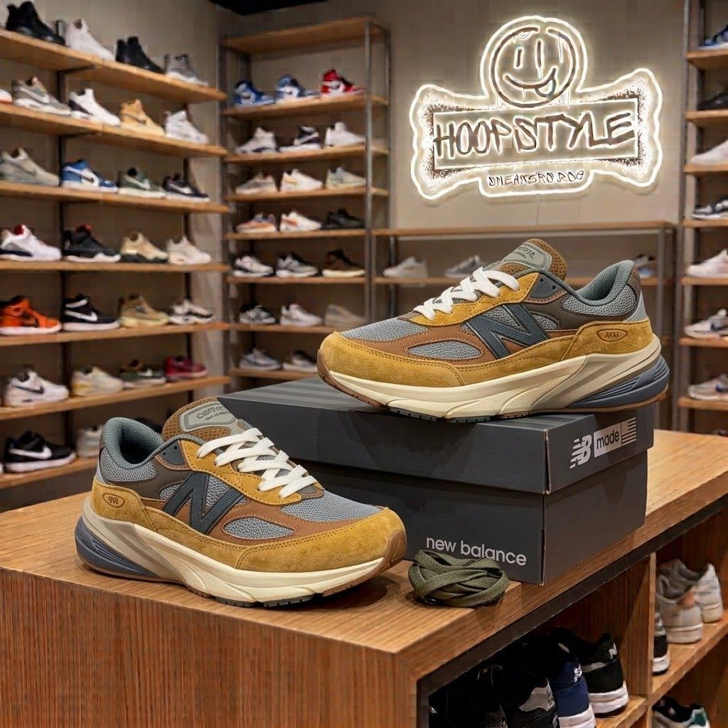 Sepatu NB 990 V6 X Carhatt WIP -hoopstyle