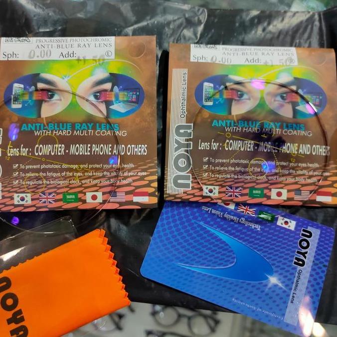 LENSA PROGRESIF NOYA PHOTOCROMIC BLUE RAY UV 400
