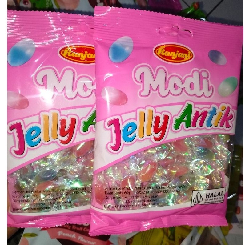 Permen Ranjau Modi Jelly Ant dan S&M Cucu Permen Lollipop Serbuk Popping Rasa Cola & Apel Halal