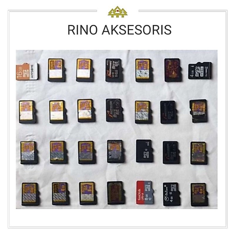 memori bekas / memory bekas / sd card / 1 gb, 2, gb, 4 gb, 6 gb, 8 gb 16 gb
