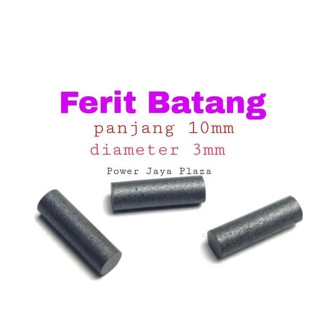 FERIT BATANG PANJANG 1CM DIAMETER 3MM FERRITE CORE PJP79