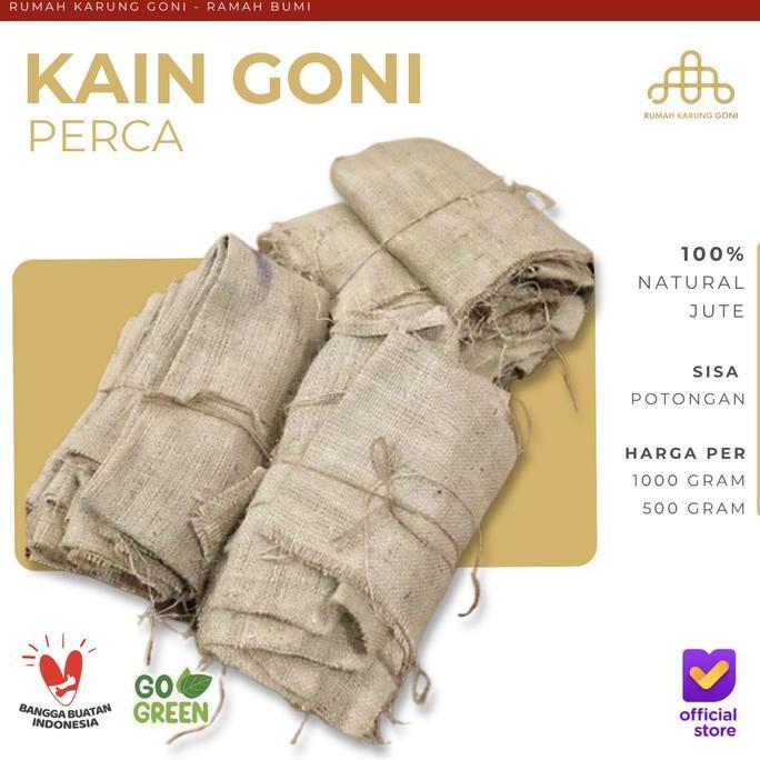 Kain Goni Perca - Bahan Kain Goni - Kain Goni Kiloan