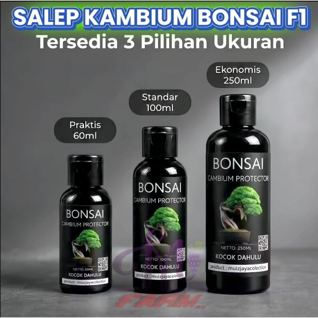 SALEP KAMBIUM BONSAI PREMIUM F1 KEMASAN BOTOL