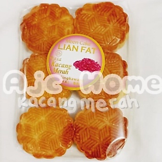 MOON CAKE LIAN FAT KACANG MERAH / MOONCAKE LIAN FAT KACANG MERAH / KUE BULAN LIAN FAT KACANG MERAH S
