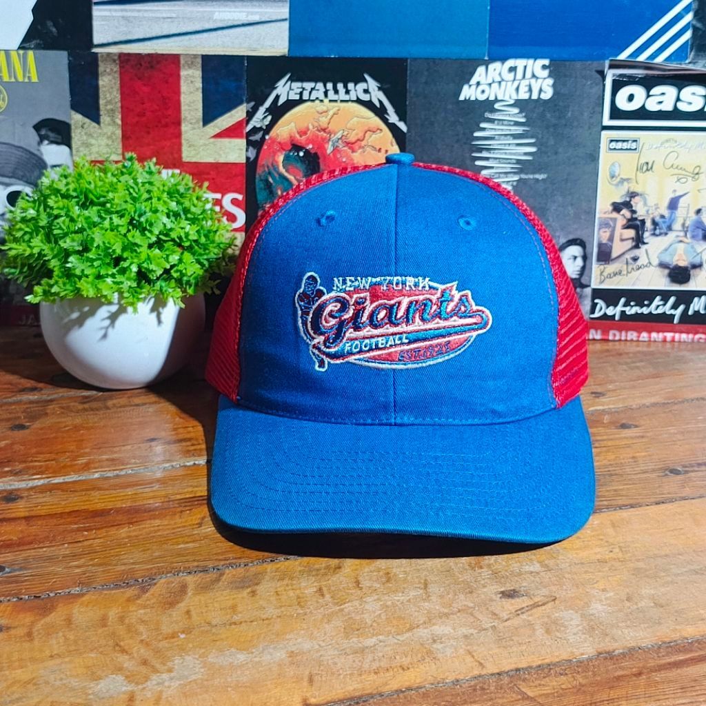 TOPI CAPS TRUCKER TEAM NFL NEW YORK GIANTS