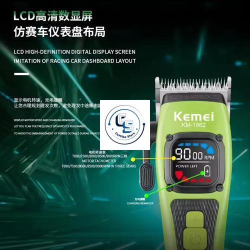 KM-1862 9000RPM 2500MAH Hair Clipper Cukur Rambut Potong KM1862 KM 1862