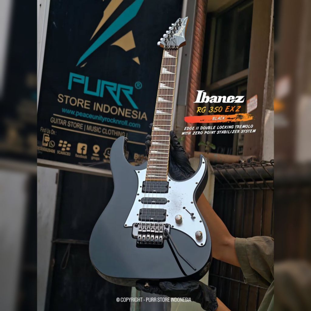 GITAR ELEKTRIK IBANEZ RG350 EXZ - BLACK