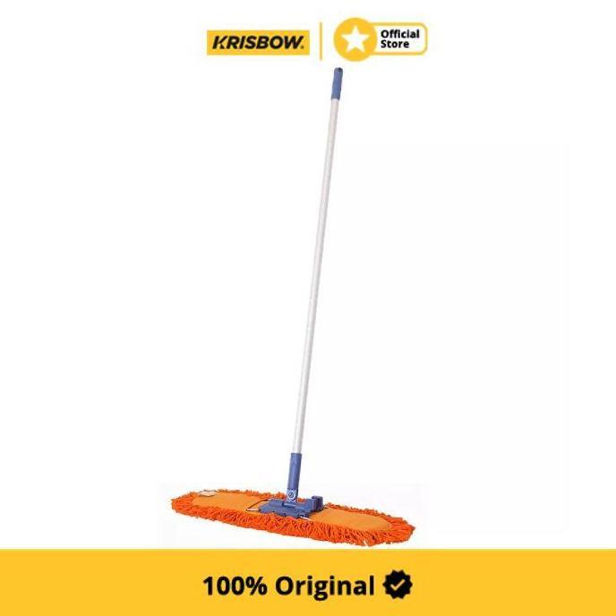 Krisbow Alat Pel Lantai Frhms101 24 Inch - Orange Floor Mop Pembersih Lantai Pel Lantai Cleaning Mop