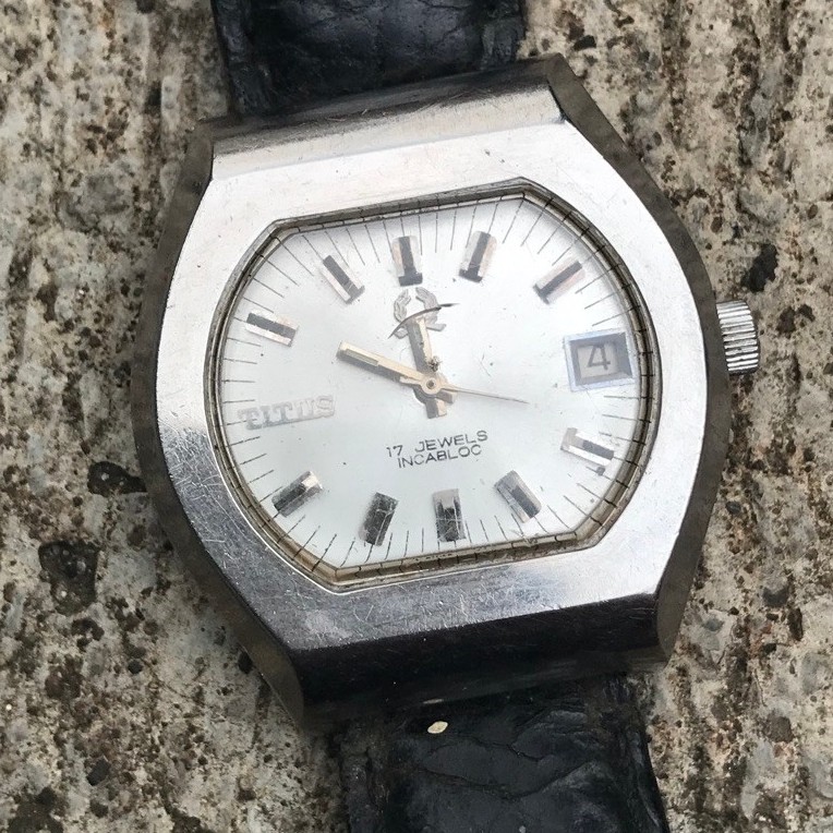 jam tangan pria titus automatic vintage