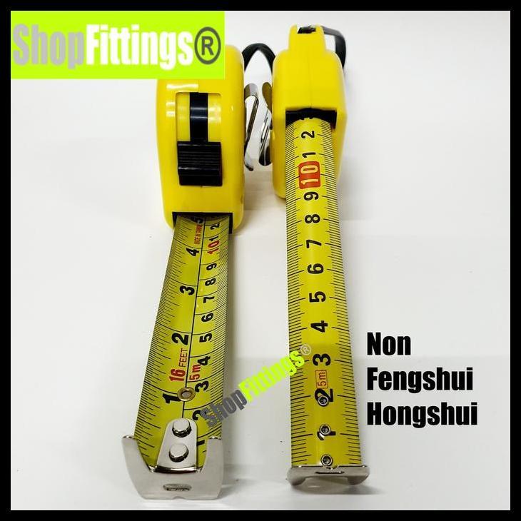 Produk Terbatas Wood Meteran 5 Meter Or 7,5M Fengshui Hong Sui Tape Measure Ori Taiwan [Kode 1|Kode 