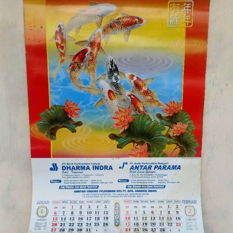 Kalender Lawas Tahun 2002