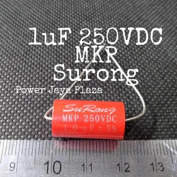 KAPASITOR SURONG SURANG 1UF 250VDC MKP CAPACITOR AUDIO CROSSOVER PJP79