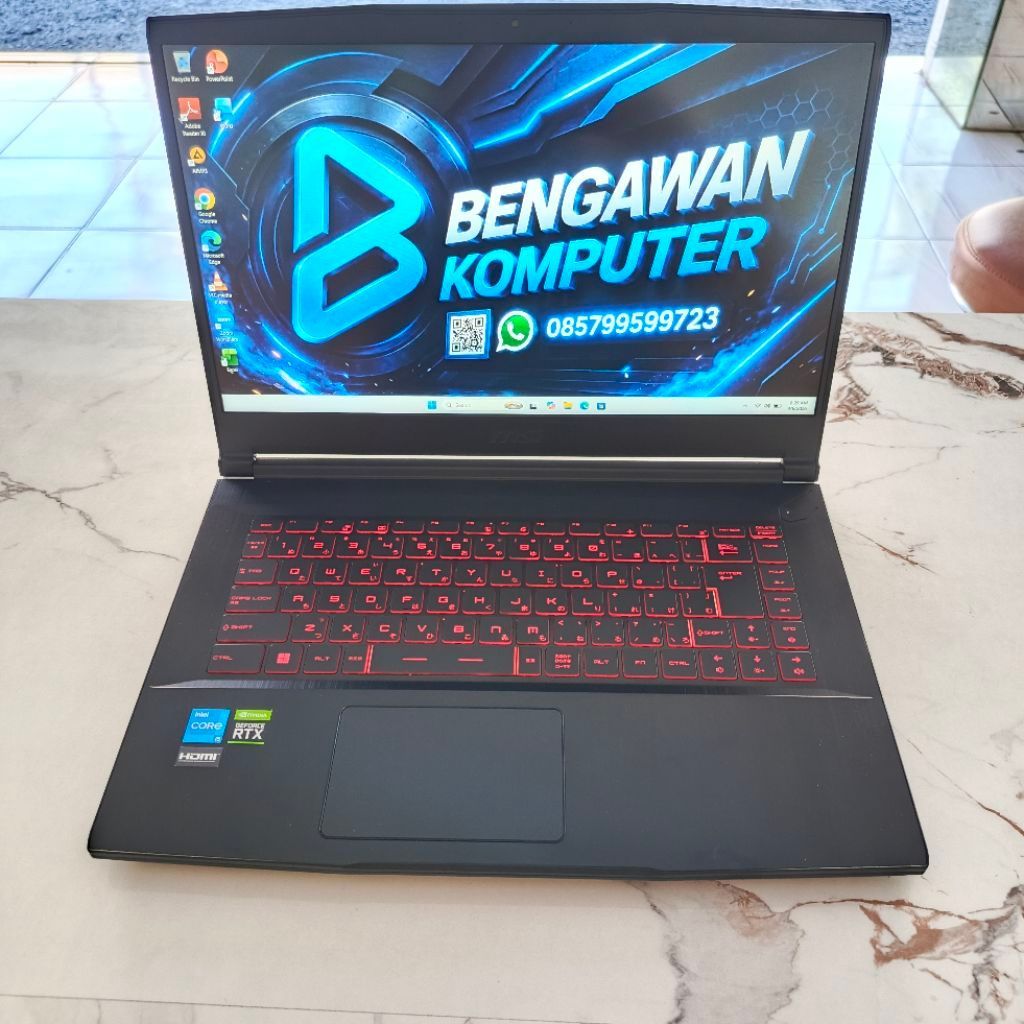 MSI GF63 THIN 11UC | i5 GEN 11 | RAM 16 GB | SSD 512 GB | RTX 3050 4 GB