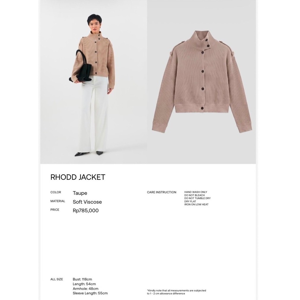 DUMA RHODD JACKET TAUPE (Brand New)