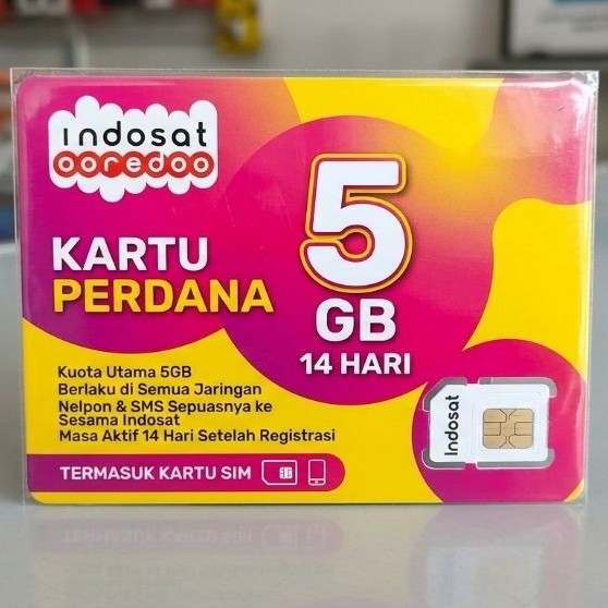 NEW PERDANA INDOSAT 5GB 14 HARI