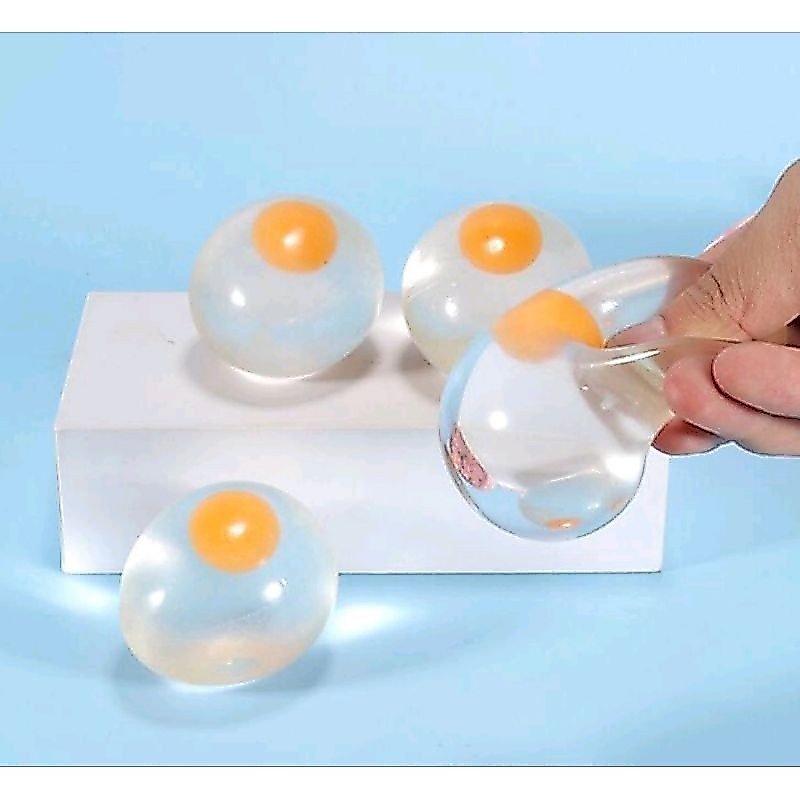 Mainan Squisi Telur  Splat Toy TELUR /Mainan Bola Remas Anti Stress /Mainan Bantingan Kembali Wujud 