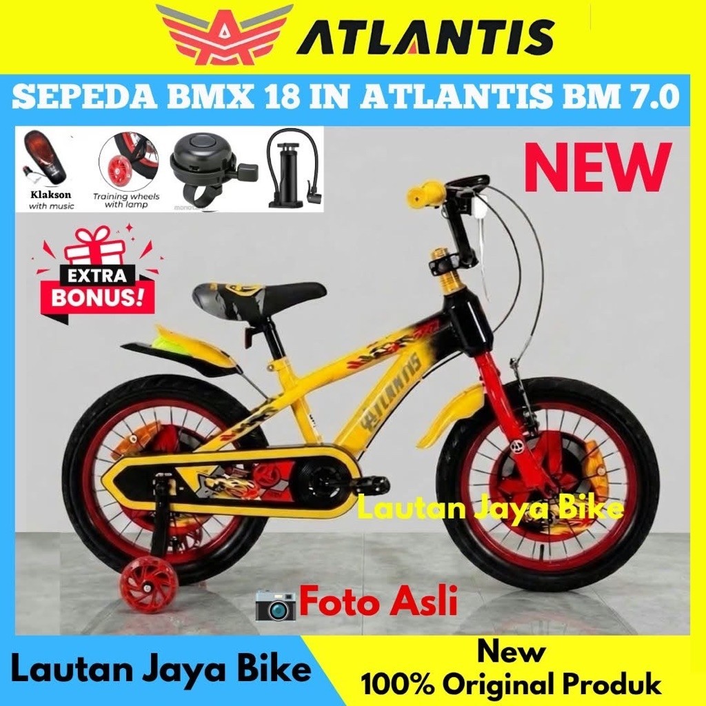 Sepeda Anak Laki Laki 18 BMX Atlantis 7.0 Terbaru