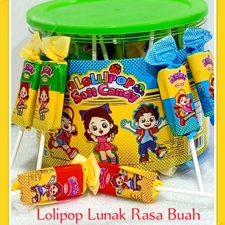 Milk Candy Cube Fruity Lolipop isi 60 Ecer 1000