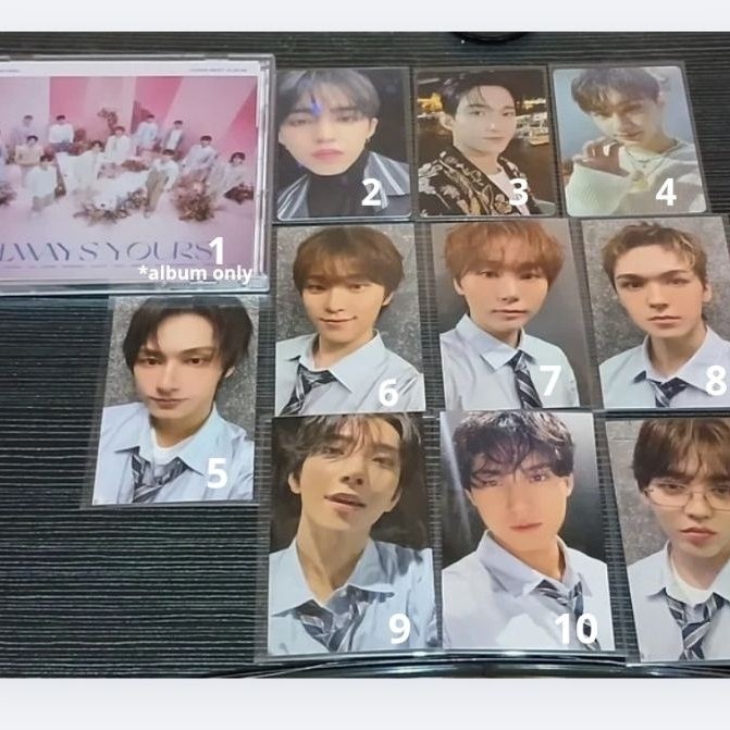 [CEK DESK] aab scopus joshua jun mingyu dino seungkwan album only fts kit dk dokyeom attaca heaven k