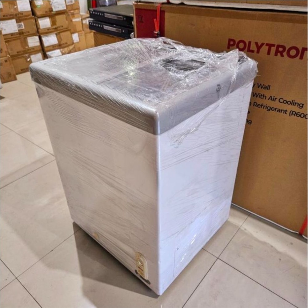 BOX FRESER/ FREEZER ES KRIM / FROZEN 100L SLEDING SANWOO BEKAS / SEKEN