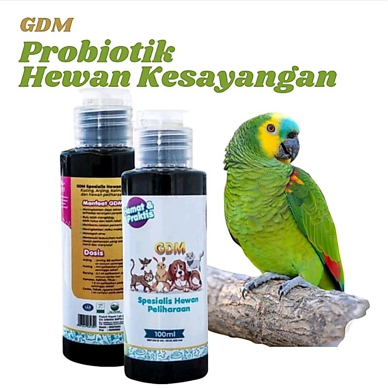 Probiotik Vitamin Hewan Peliharaan. GDM Bio Organic Liquid 100ml
