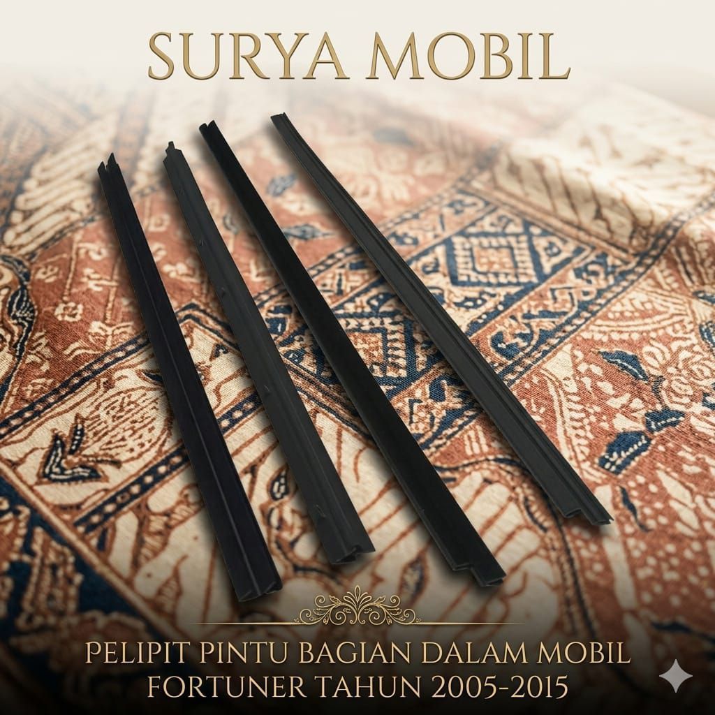 pelipit pintu kaca dalam mobil Fortuner tahun 2005-2015