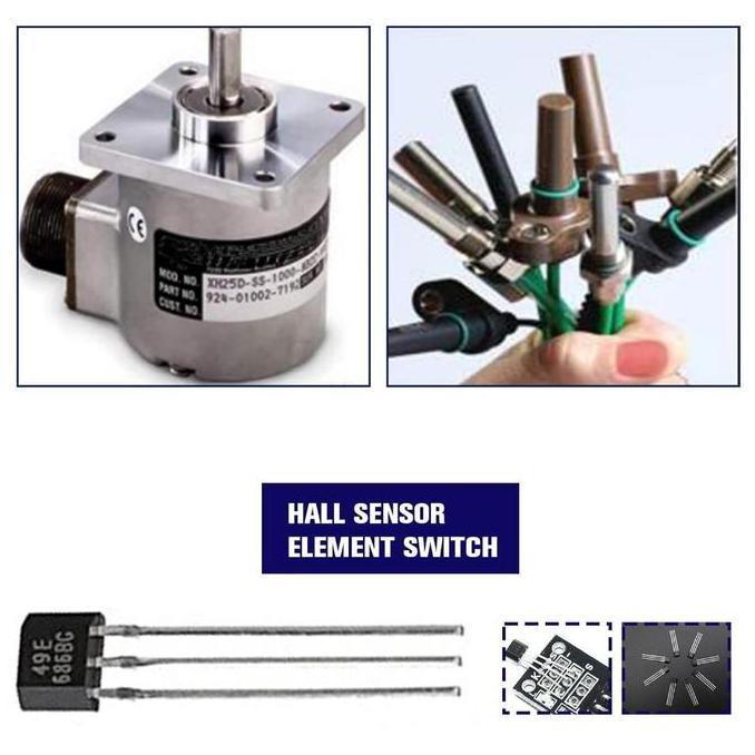 JUNX- 10buah Sensor Gas Sepeda Listrik Original 49e Hall Sensor Hall Effect Sensor Hall Element