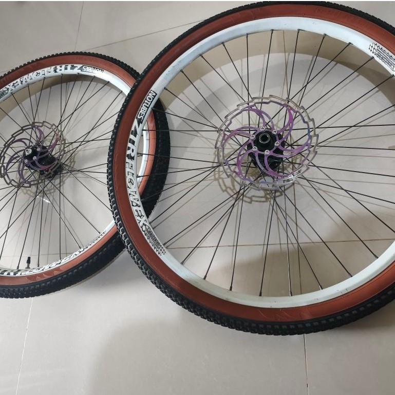 Wheelset 26' sepeda MTB ,Hub DT SWISS TA12x135 & TA15x100,Rim ZTR Flow ex bonus ban luar dalem
