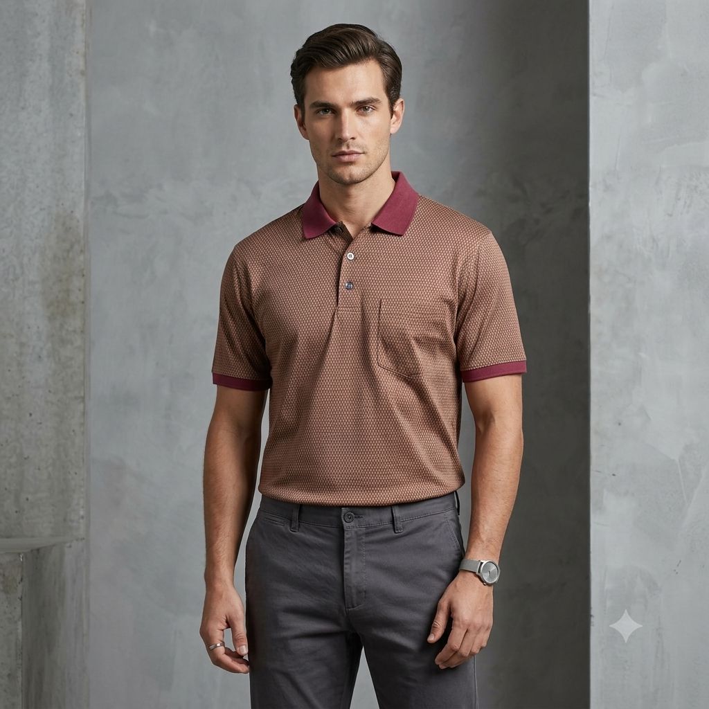 Ermenegildo Zegna Pattern Pocket Polo Shirt