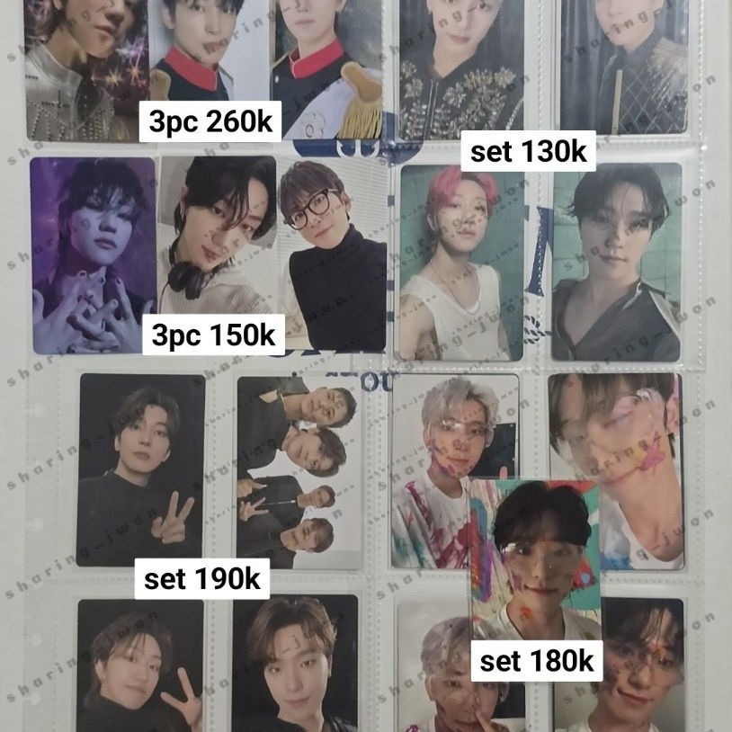 (ready stock) photocard album season greetings merch digi code follow be the sun seventeen jun wonwo