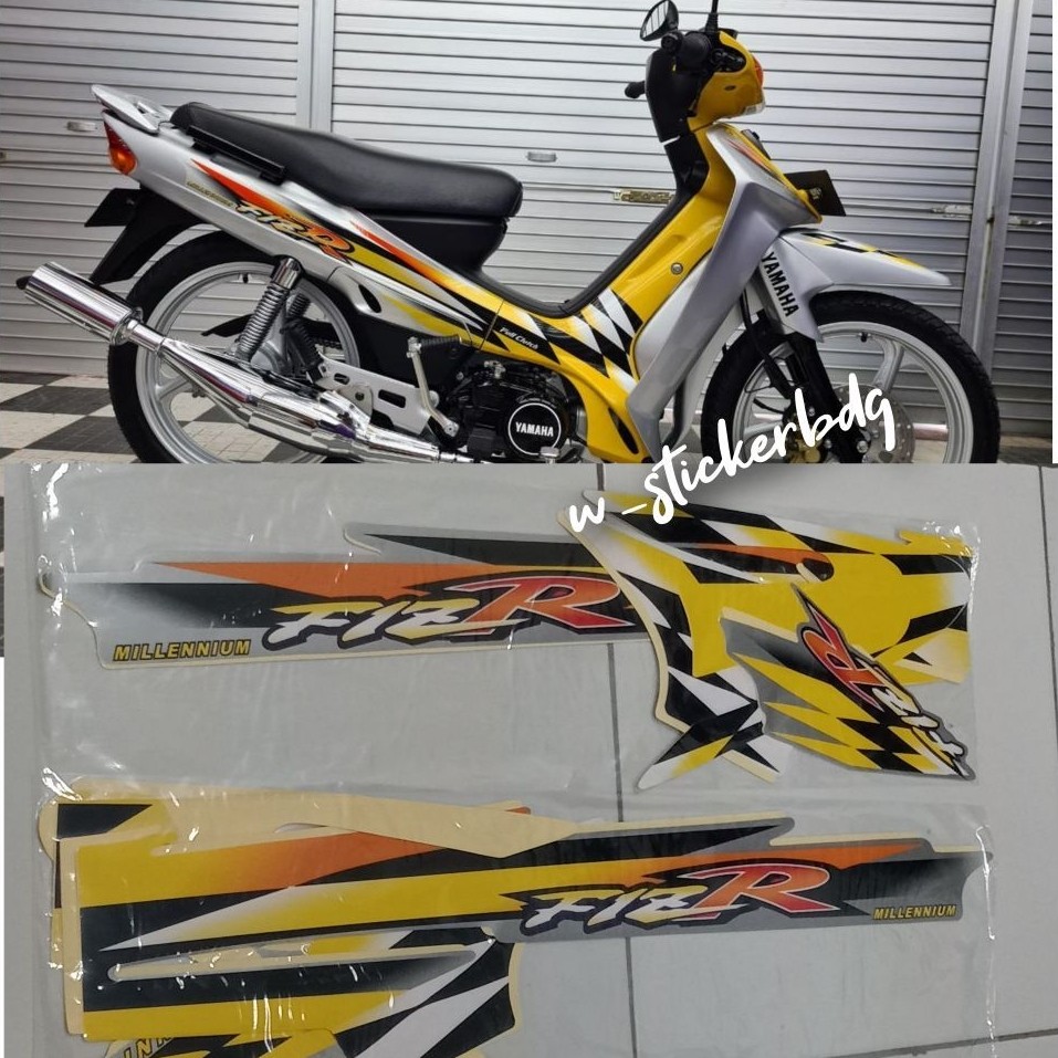 Striping Stiker Lis Yamaha F1ZR Fizr Millenium Kuning Silver