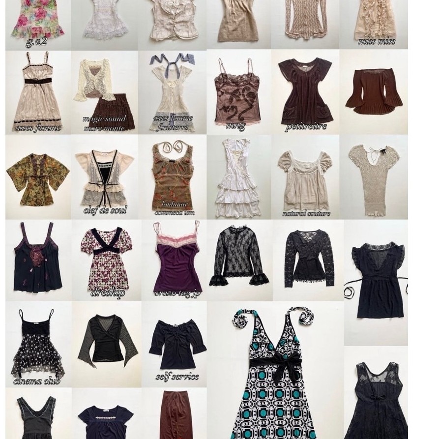Y2K, 2000S STYLE, FAIRYCORE, VINTAGE, WHIMSY, CAMISOLE, SEQUIN BEADS, FLARE, MILKMAID, AXES FEMME, C