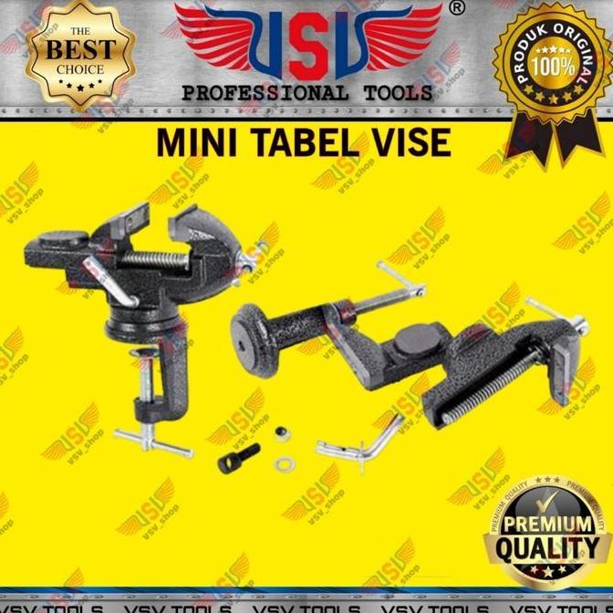 WAHIBKELONTONG - CATOK MEJA MINI FULL BESI RAGUM MINI BENCH VISE VSV RAGUM KECIL