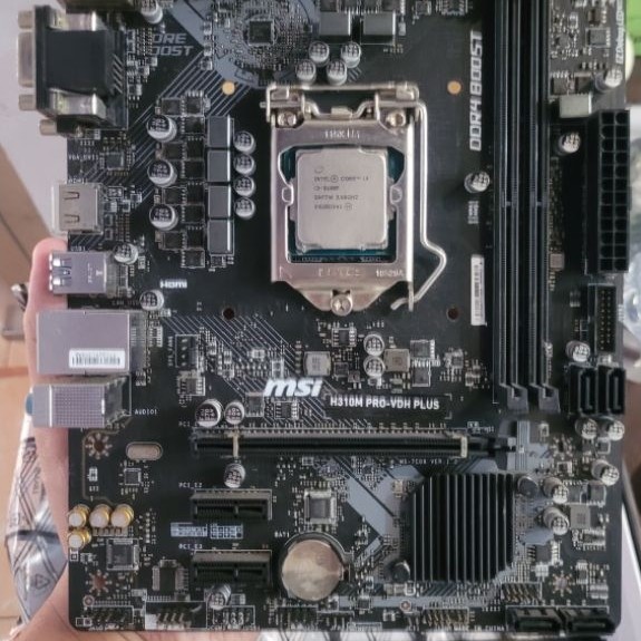 Paketan Mobo MSI H310 Pro VDH + Processor Intel Core i3-9100F