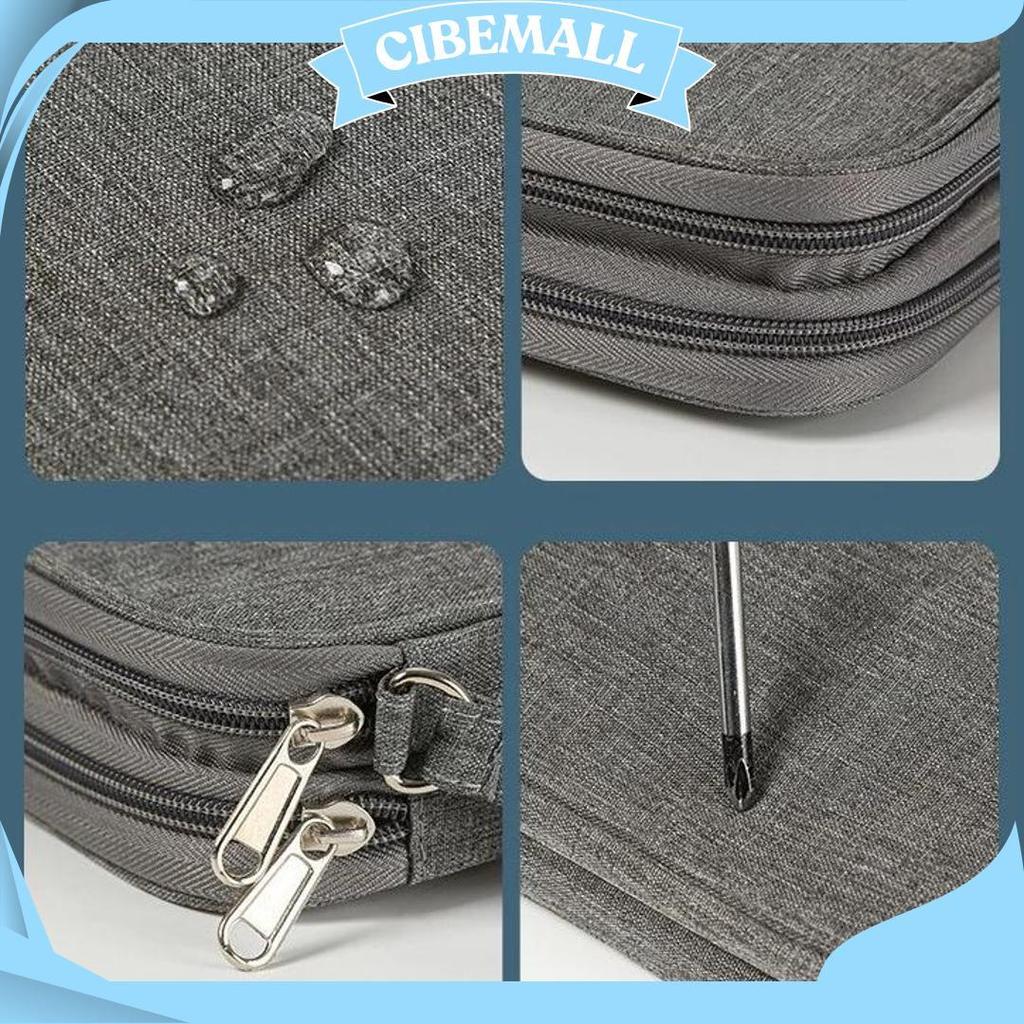 Pouch Dompet Travel Double Layers Mini Storage Organizer Cable Cord Termurah