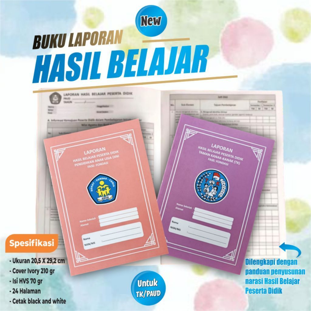 Buku RAPORT TK/PAUD kurikulum Merdeka