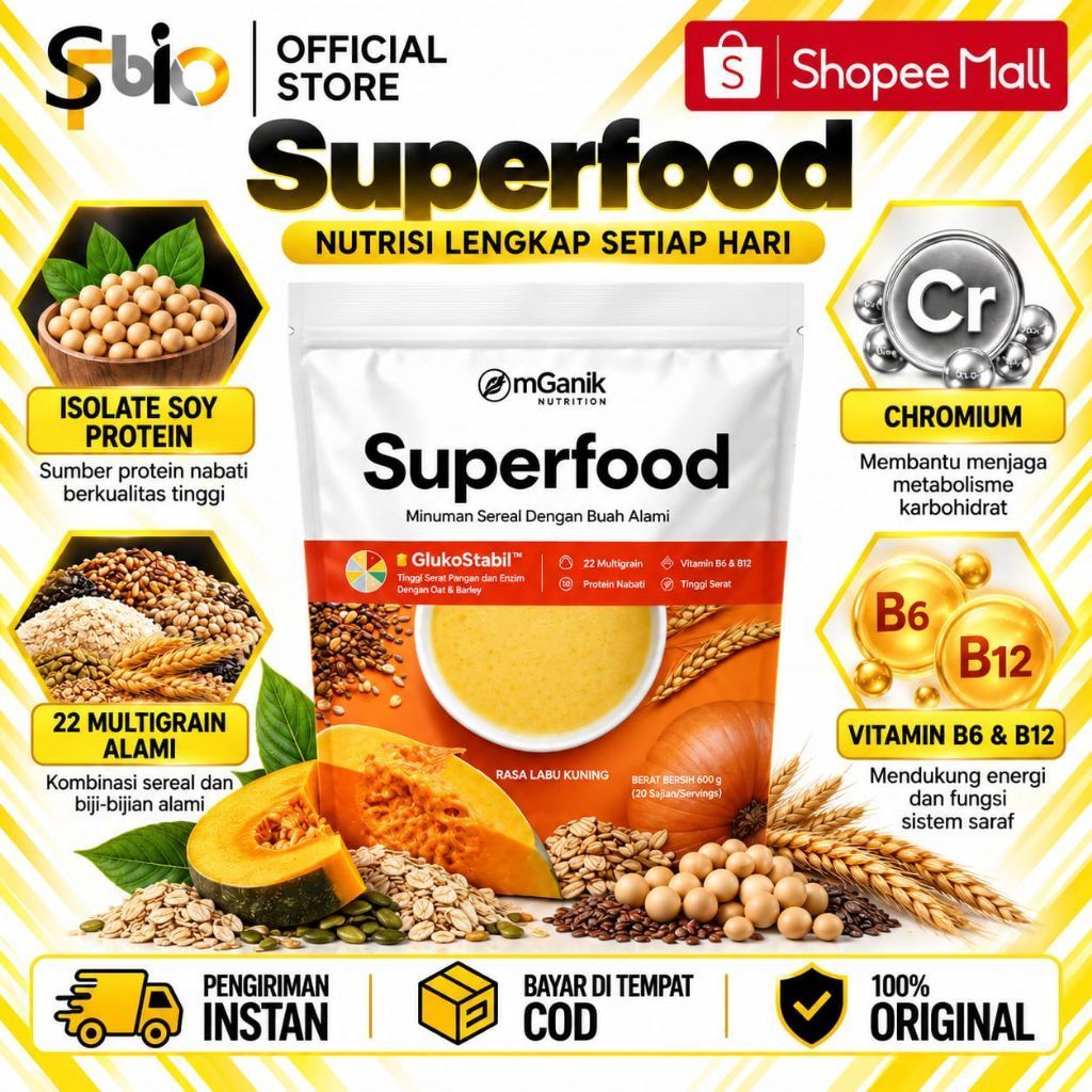NEW mGanik - Metafiber dan Mganik Superfood Multigrain Drink Obat Diabetes