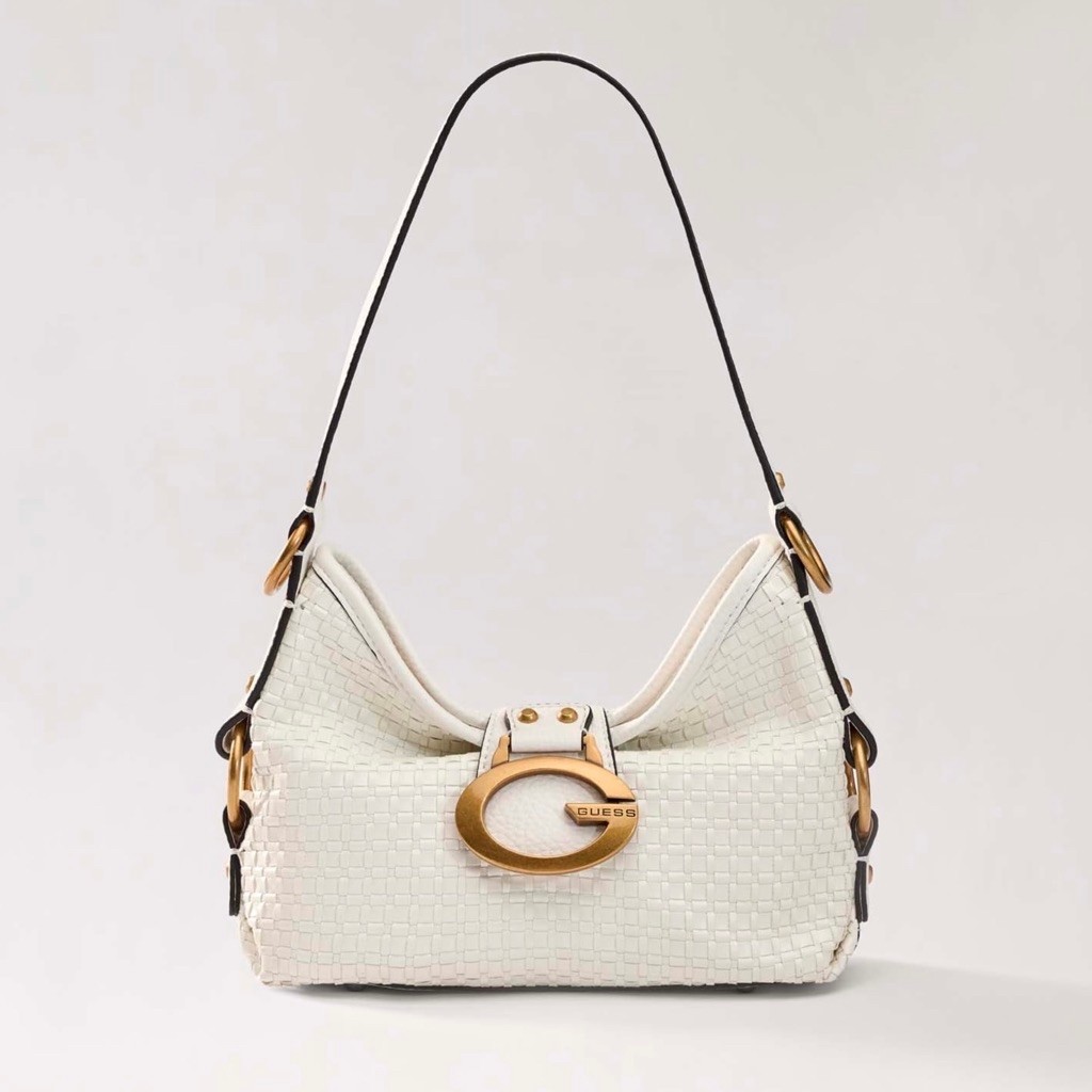 Guess Camden Small Shoulder Bag - White Original