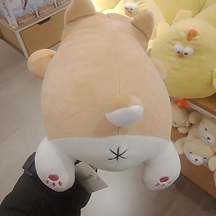 Boneka Miniso Shiba Inu Berbaring - Lying Shiba Series Plush Toy #Gratisongkir