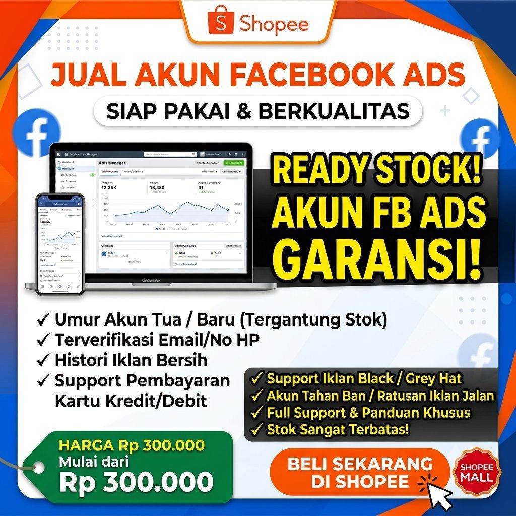 Ready Akun Facebook Ads Black