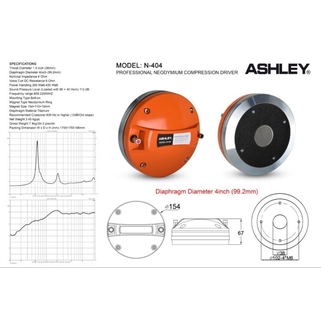 TWEETER ASHLEY N 404/ Tweeter Ashley N 404/ tweeter ashley n 404