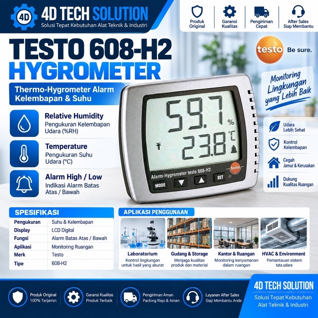 Testo 608 H2 / Higrometer Testo 608 H 2 (ORIGINAL)